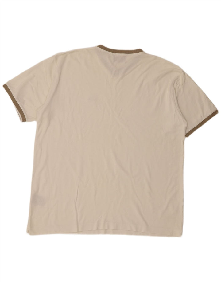 Kappa Herren T-Shirt Top 2XL Weiße Baumwolle