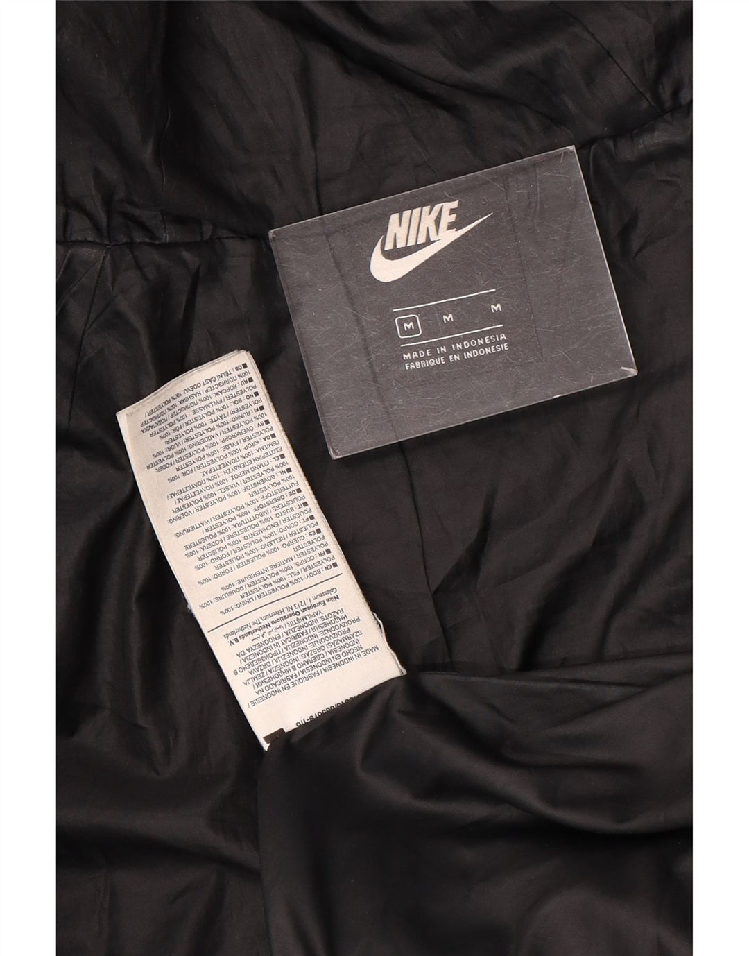 Nike Damen-Kapuzenjacke, wattiert, UK 14, Mittelschwarz, Polyester
