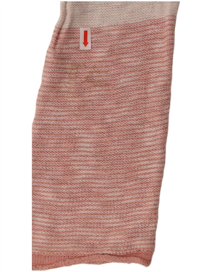 Billabong Damen-Pullover mit U-Boot-Ausschnitt, Gr. 10, klein, rosa, gestreift, Baumwolle