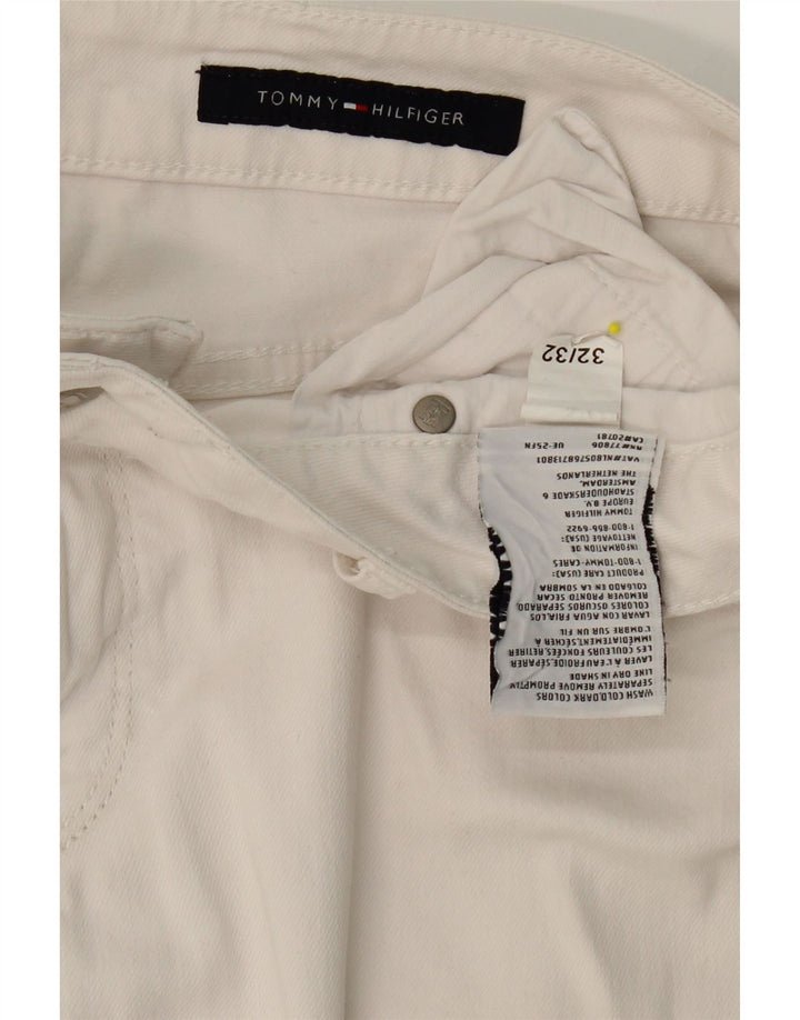 TOMMY HILFIGER Womens Slim Jeans W32 L32 White Cotton Vintage Tommy Hilfiger and Second-Hand Tommy Hilfiger from Messina Hembry 
