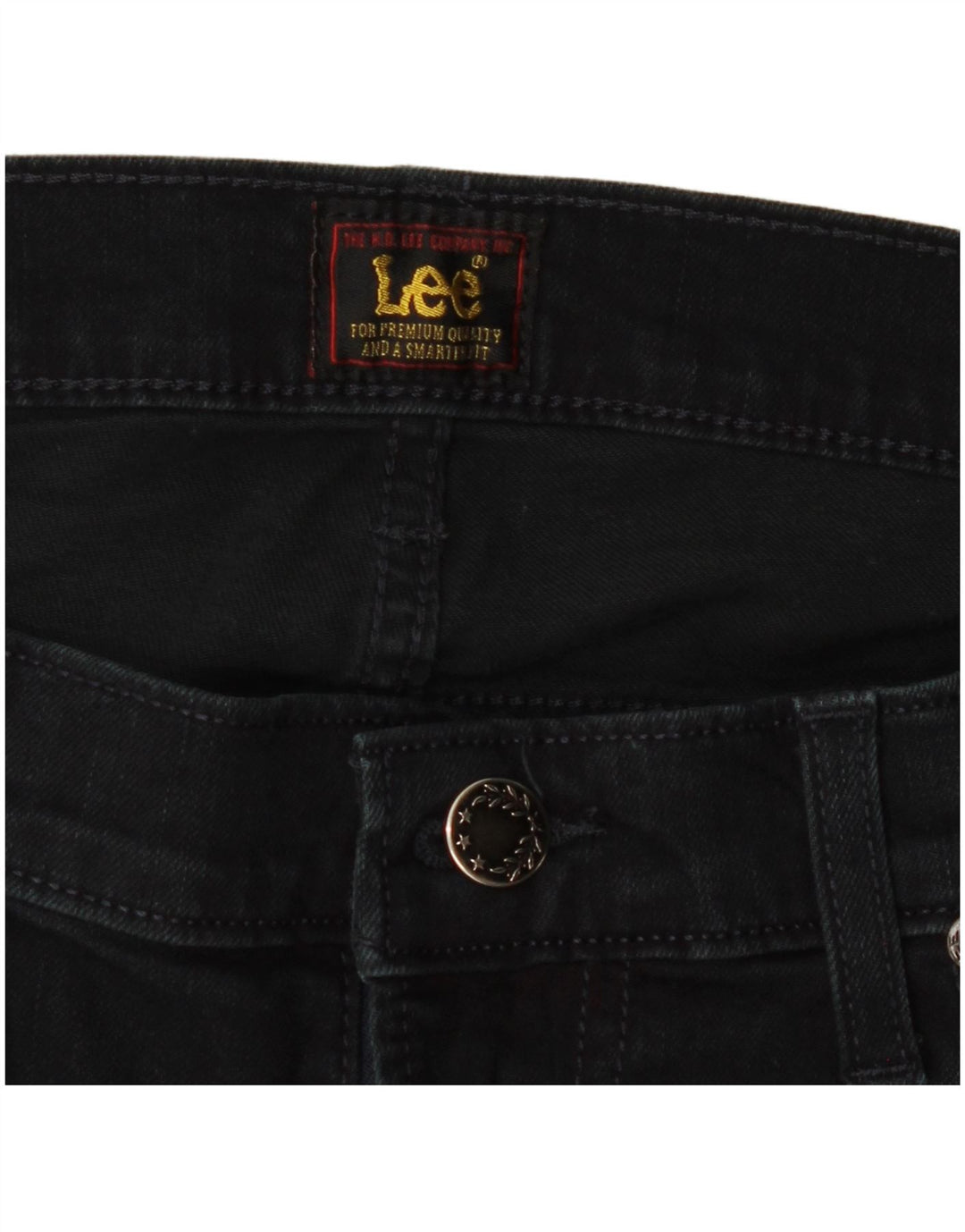 Lee Damen Straight Jeans W36 L29 Marineblau