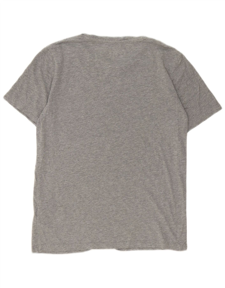 Jack & Jones Herren-T-Shirt-Oberteil, groß, grau meliert, Baumwolle