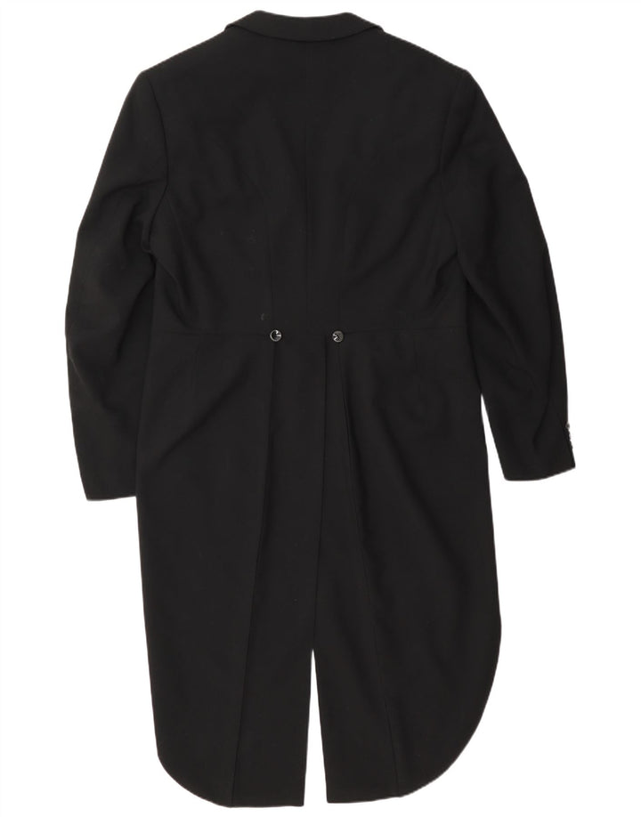 Vintage Herren Tailcoat Blazer Jacke UK 36 Small Schwarz
