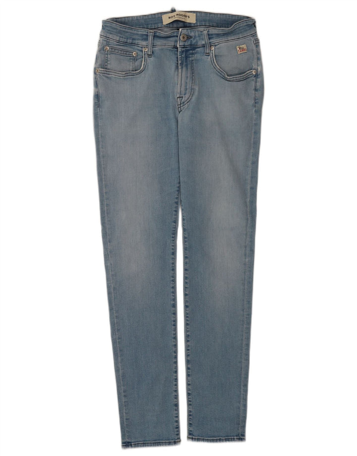 Roy Rogers Damen Slim Jeans W33 L30 Blaue Baumwolle