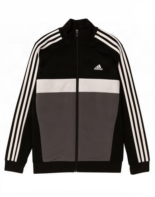 Adidas Jungen Aeroready Trainingsanzug Top Jacke 11-12 Jahre Schwarz Farbblock