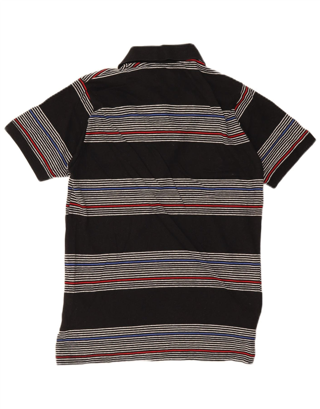 PIERRE CARDIN Herren-Poloshirt, klein, schwarz gestreift, Baumwolle