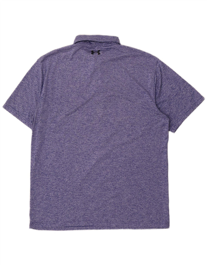 Under Armour Herren-Poloshirt, groß, blau gestreift
