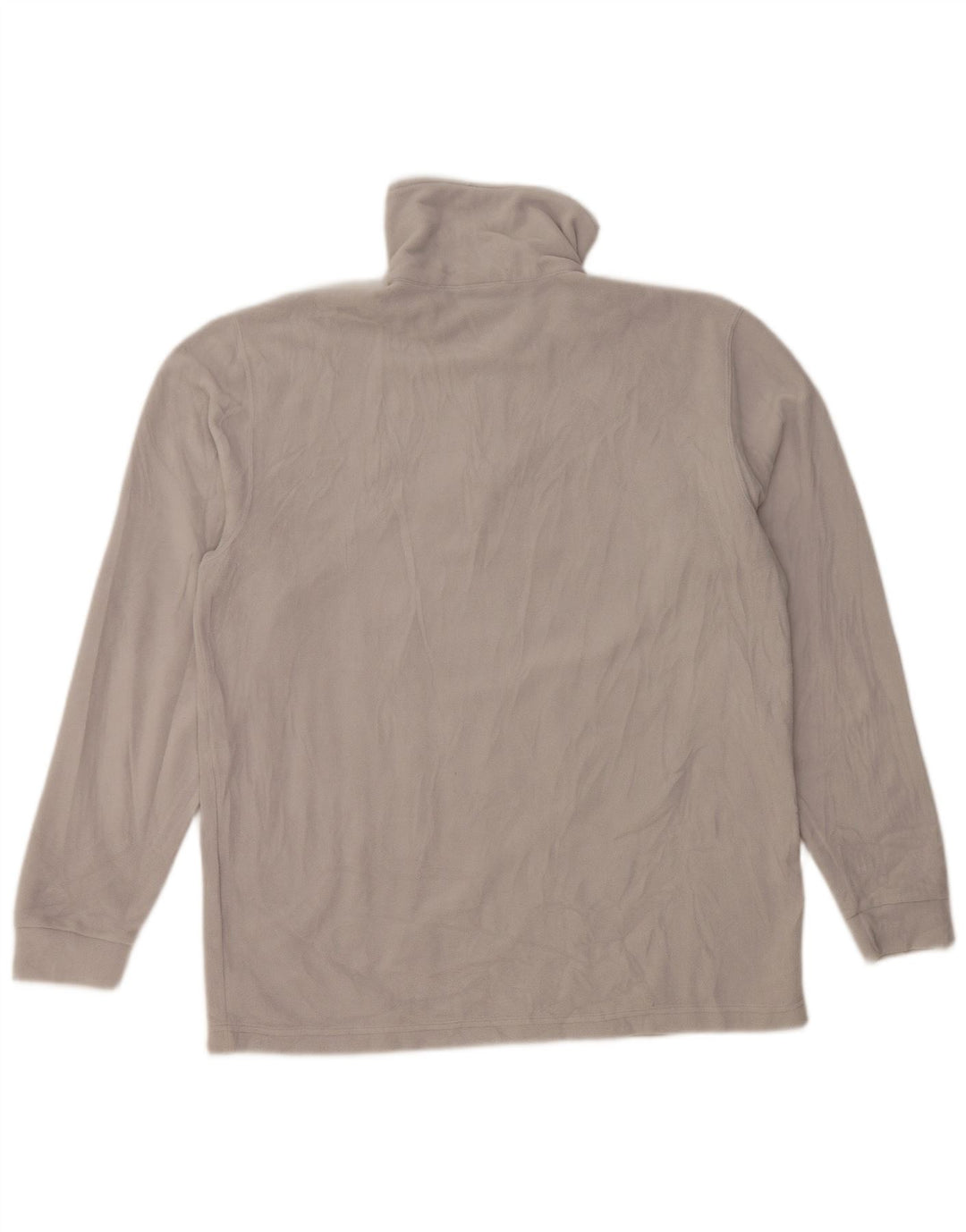 Champion Herren-Fleecepullover mit Reißverschluss am Hals, großes graues Polyester