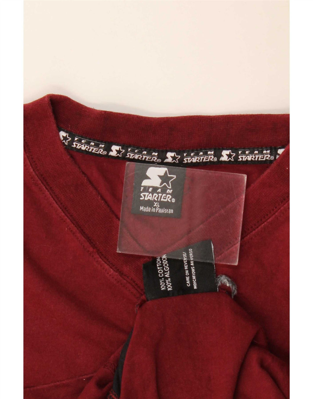 Starter Herren Weste Top XL Burgund Baumwolle