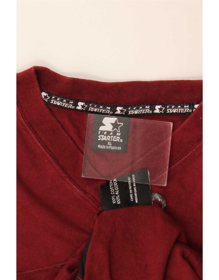 Starter Herren Weste Top XL Burgund Baumwolle