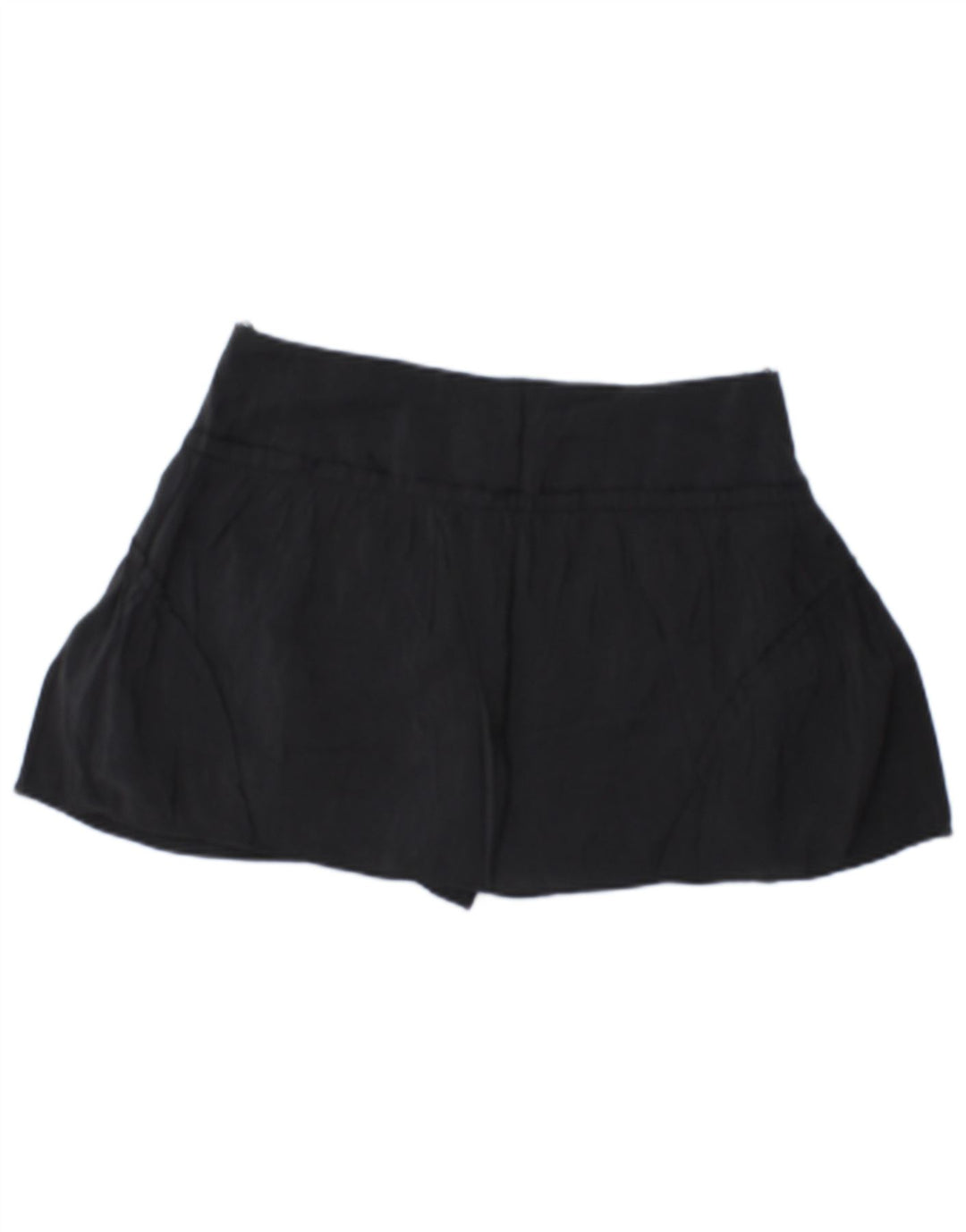 ZARA Damen Mini-Skort UK 12 Medium Schwarz
