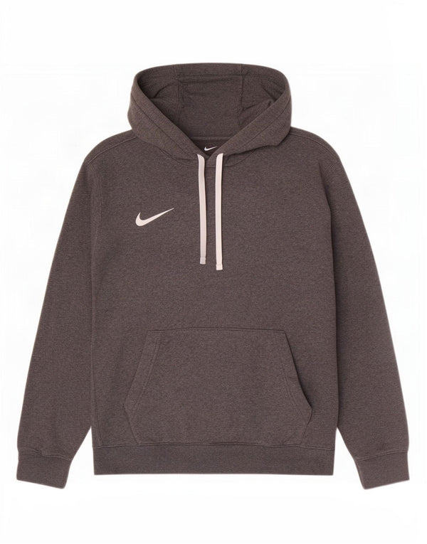 Nike Herren Kapuzenpullover aus mittelgrauer Baumwolle
