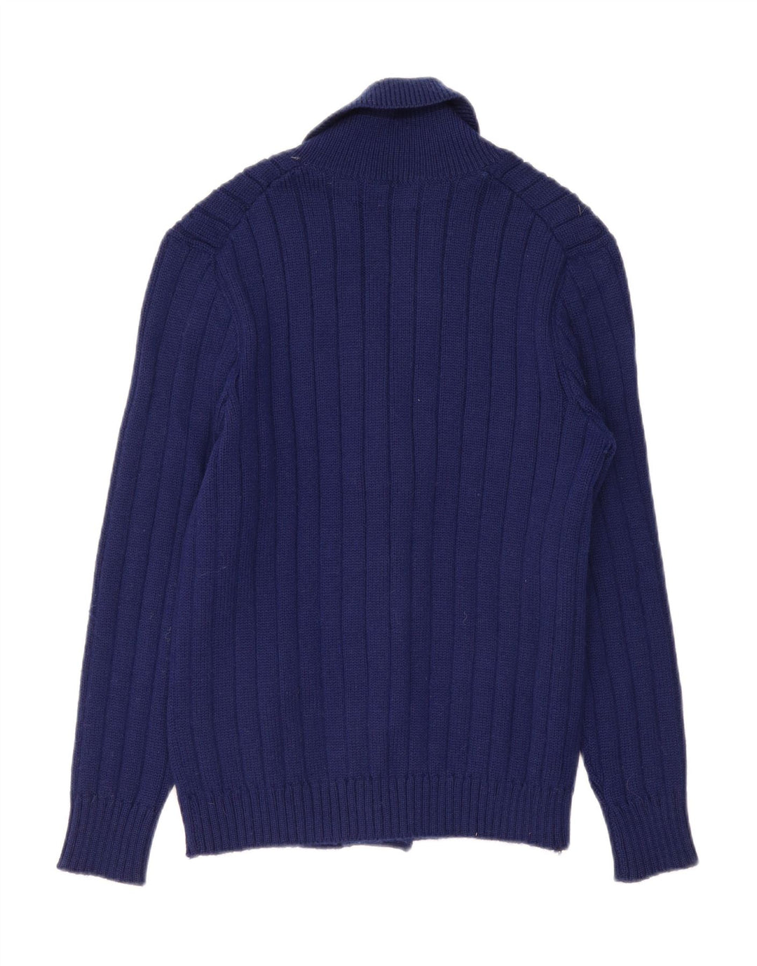 Vintage Herren Cardigan Pullover Klein Marineblau