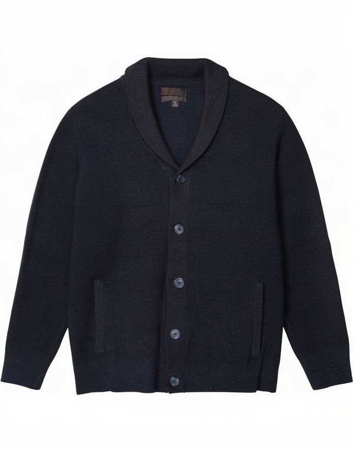 Marks & Spencer Herren Strickjacke XL Marineblau Polyester