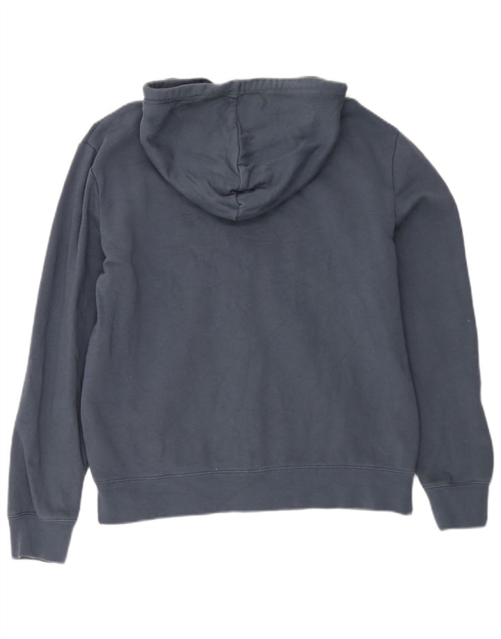 Marks & Spencer Herren-Kapuzenpullover mit Reißverschluss, mittlere marineblaue Baumwolle