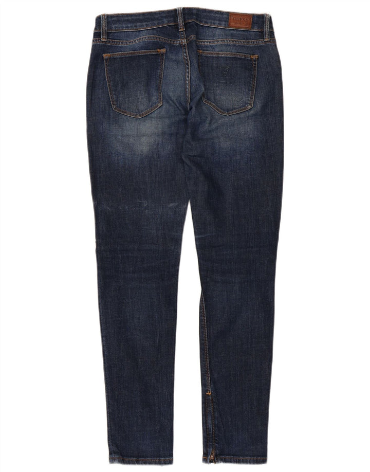 GUESS Damen Beverly Skinny Jeans W27 L29 Blaue Baumwolle