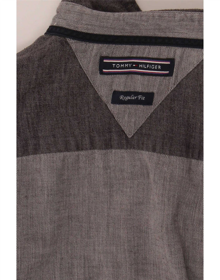Tommy Hilfiger Herren Regular Fit Hemd Mittelgrau