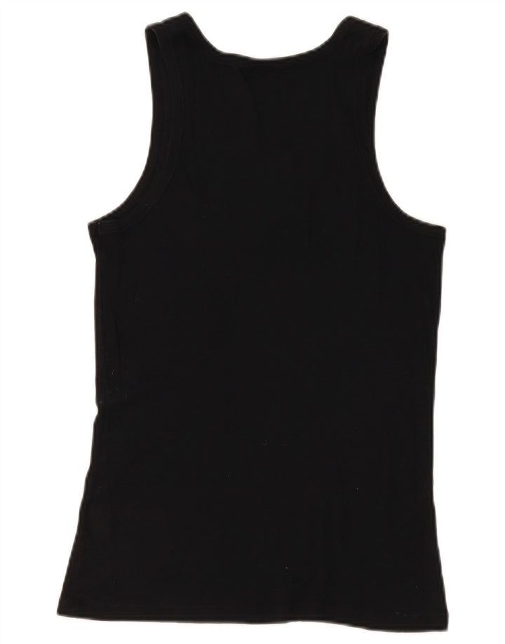 Hugo Boss Herren Weste Top XS Schwarz Baumwolle