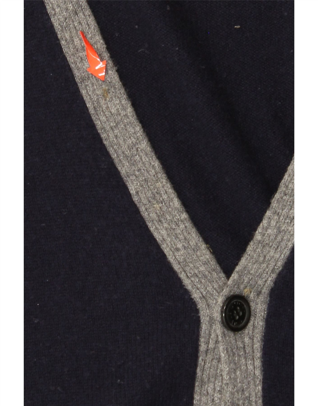 HENRY COTTONS Herren-Cardigan-Pullover XL Marineblau Farbblock