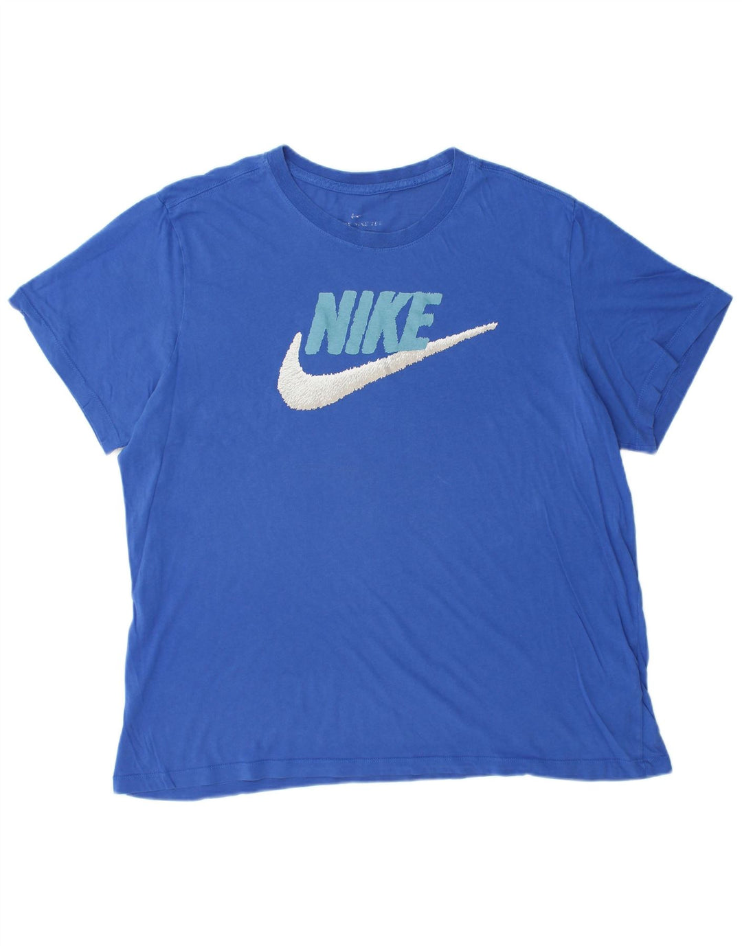 NIKE Herren Grafik T-Shirt Top XL Blau Baumwolle