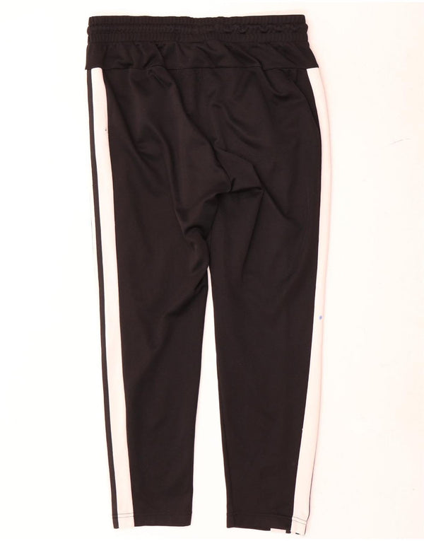 Adidas Damen Leggings UK 16/18 Large Schwarz Colourblock Polyester