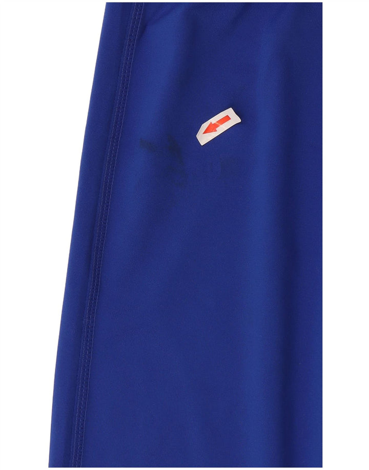 Adidas Damen Climalite Capri Leggings UK 12/14 Mittelblaues Polyester