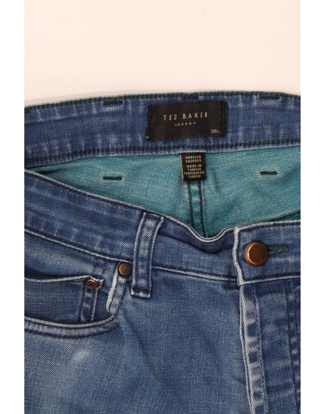Ted Baker Herren Slim Jeans W36 L33 Blau