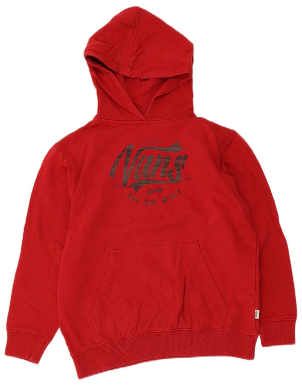 Vans Kapuzenpullover mit Grafik für Jungen, 10–11 Jahre, mittelrote Baumwolle
