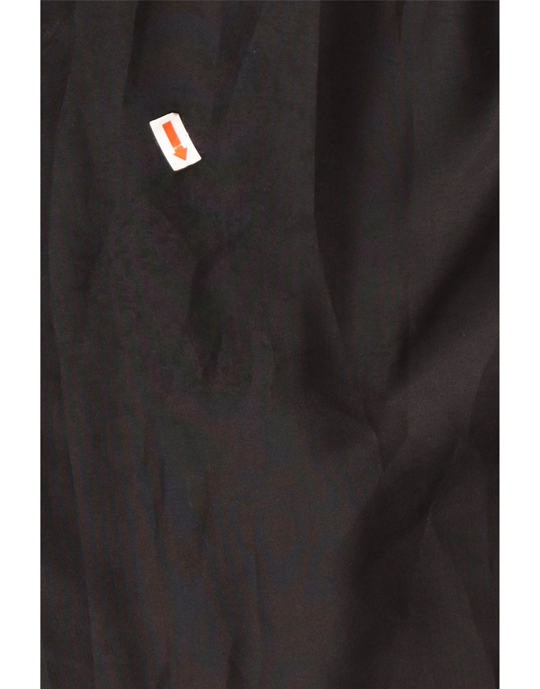 VINTAGE Damen Hemdbluse IT 46 Großes schwarzes Polyester