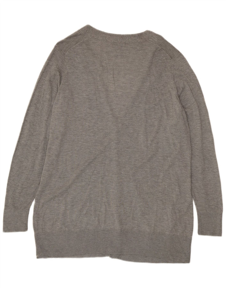 MARKS & SPENCER Damen Strickjacke UK 22 3XL Grau Acryl