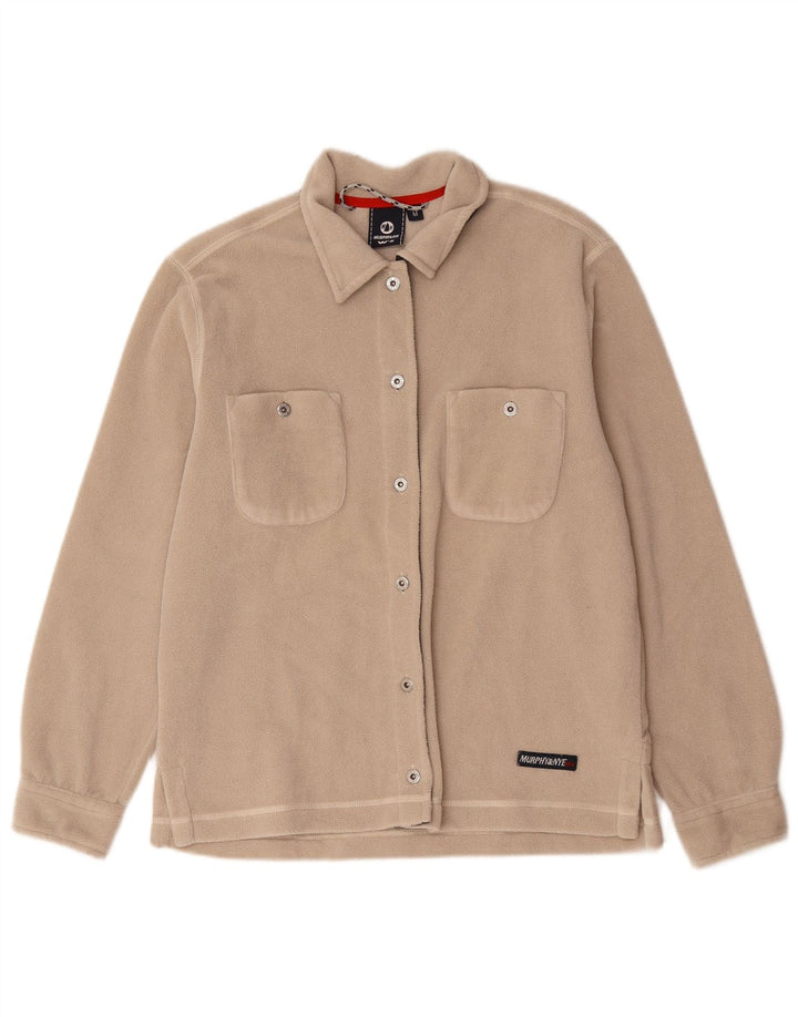 Murphy & Nye Damen Fleece-Hemd UK 14 Medium Beige Polyester