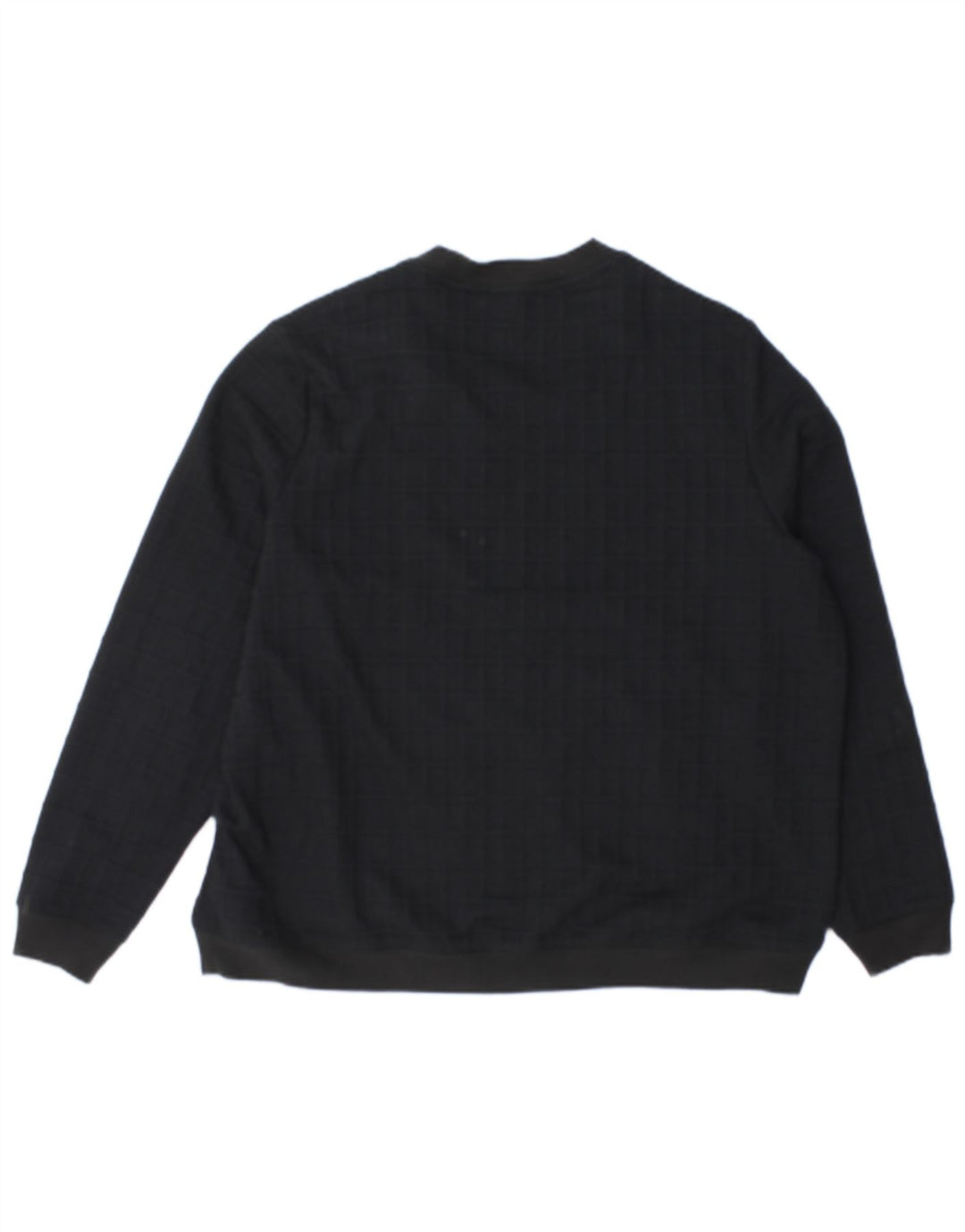 Marks & Spencer Damen-Trainingsanzug-Top-Jacke, UK 20 2XL, schwarz kariertes Polyester