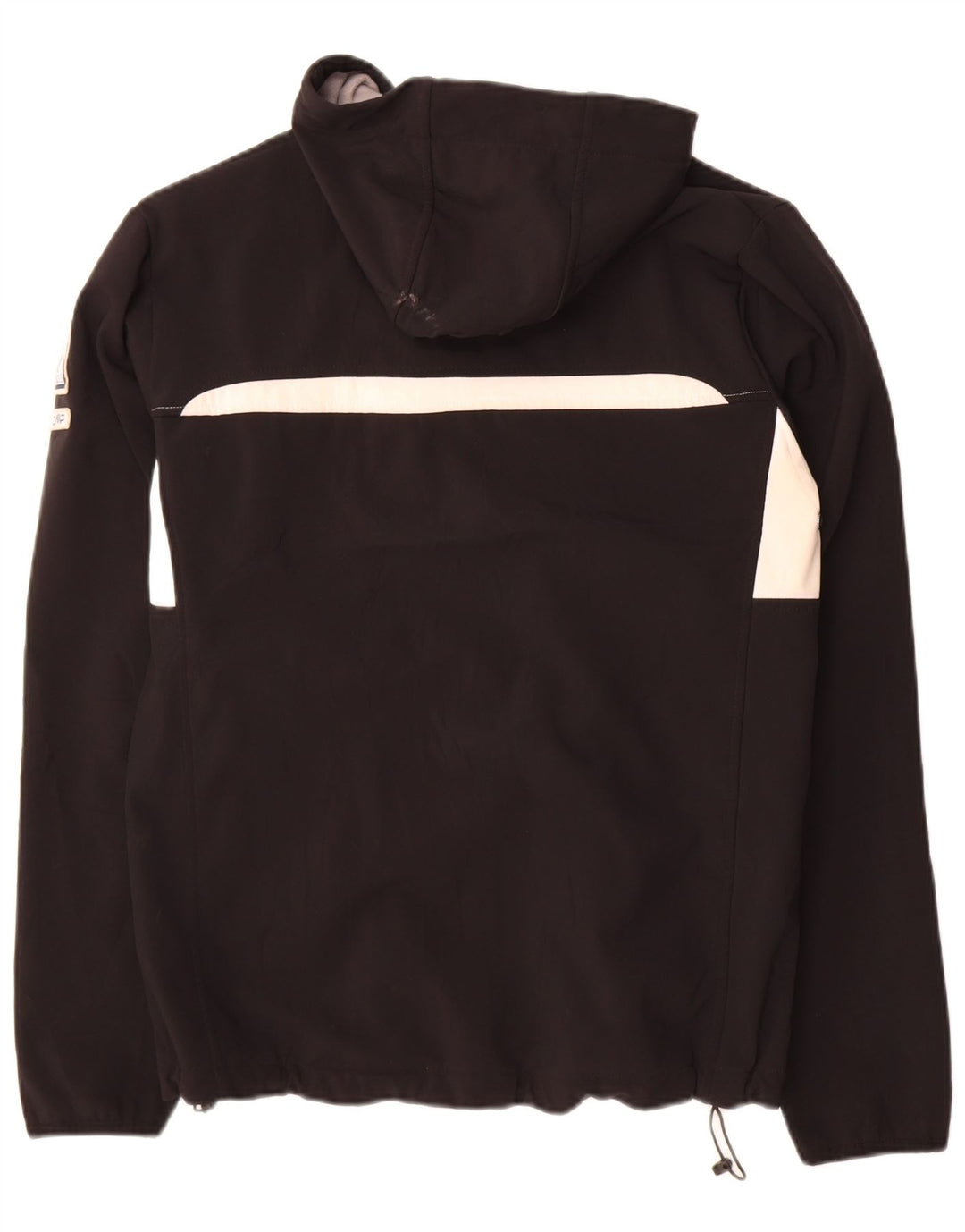 CMP Herren-Windbreakerjacke mit Kapuze, UK 40, Größe L, Schwarz, Colourblock-Polyester