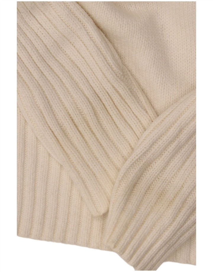 Marks & Spencer Damen-Stretch-Cardigan-Pullover UK 16 Large Weiß