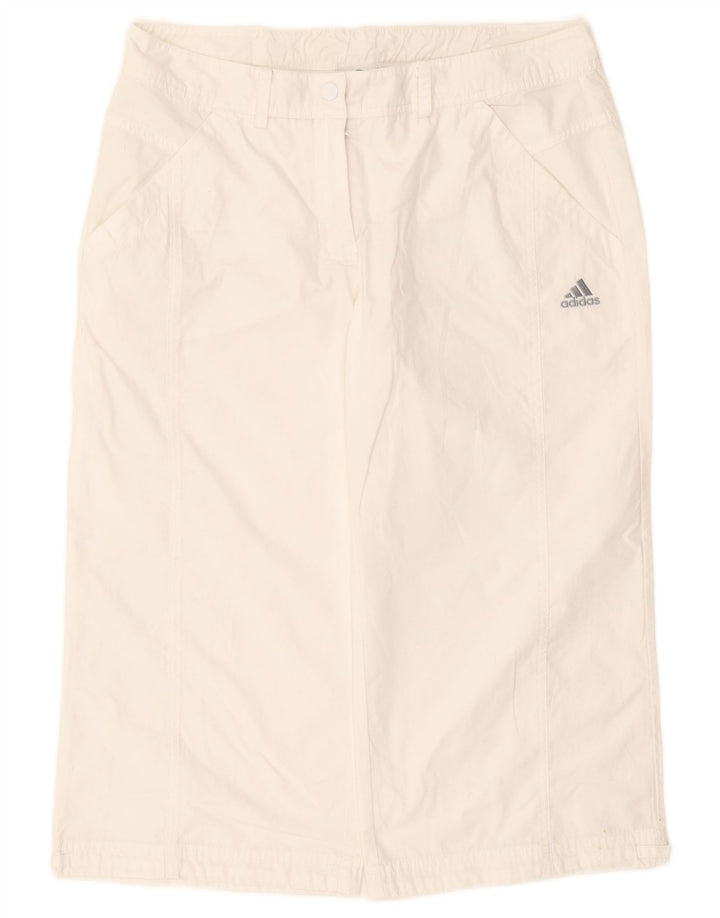 Adidas Damen Clima 365 Caprihose UK 12 Medium W30 L20 Weiß