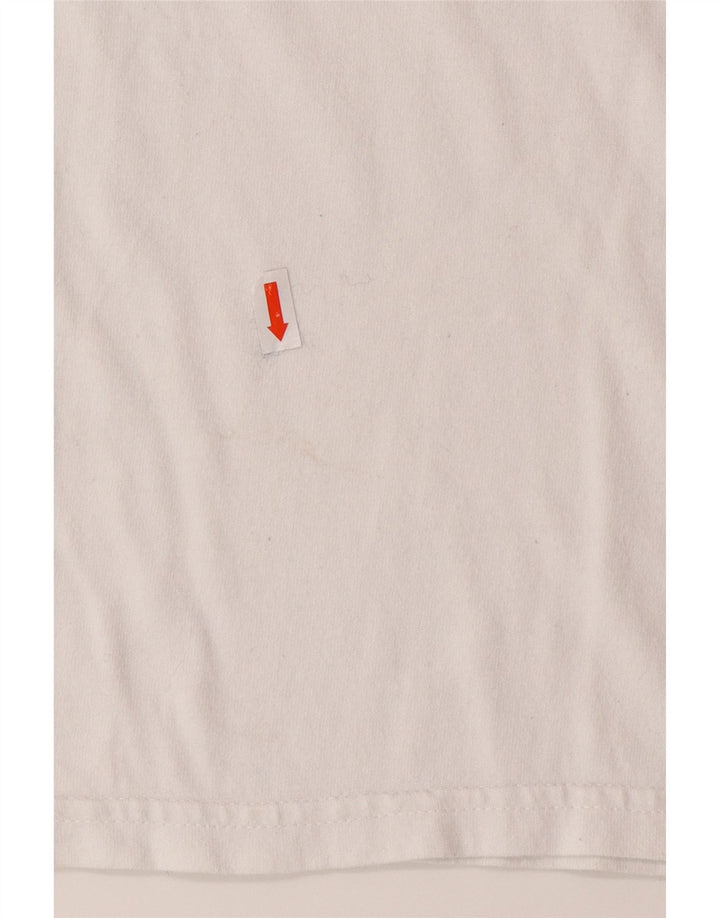 VANS Mens Graphic T-Shirt Top Small White Cotton