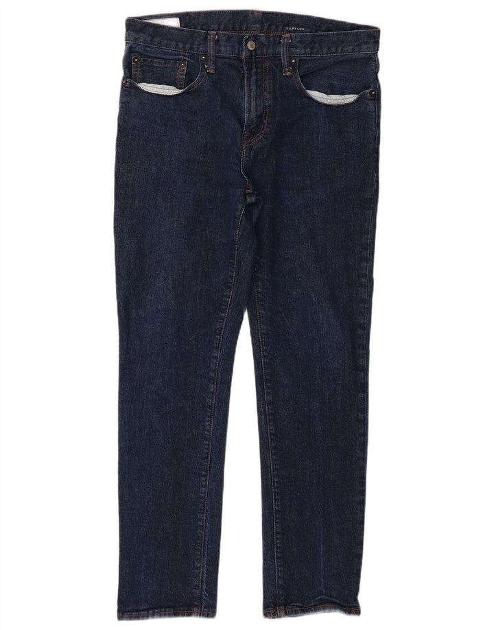 Gap Herren Slim Jeans W31 L30 Marineblaue Baumwolle