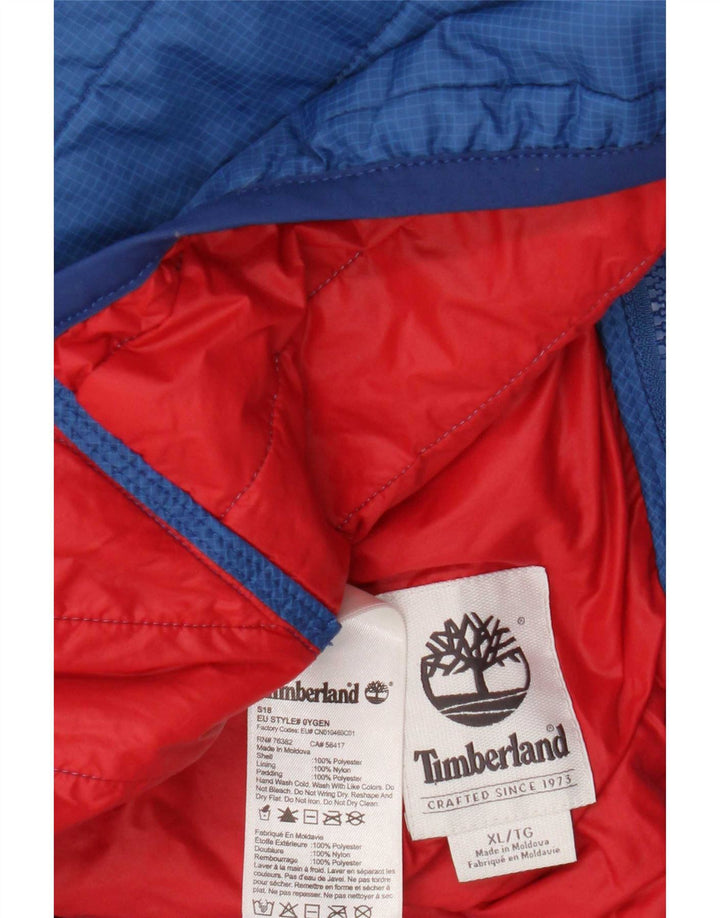 Timberland Herren Wattierte Jacke UK 42 XL Blau Polyester