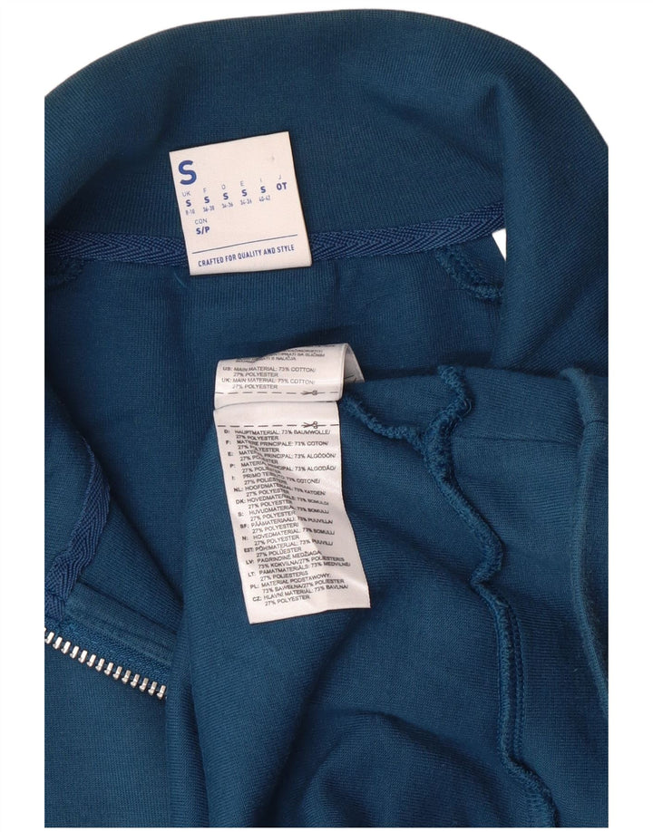 REEBOK Damen Übergroßer Grafik-Sweatshirt-Pullover UK 8/10 Small Blau