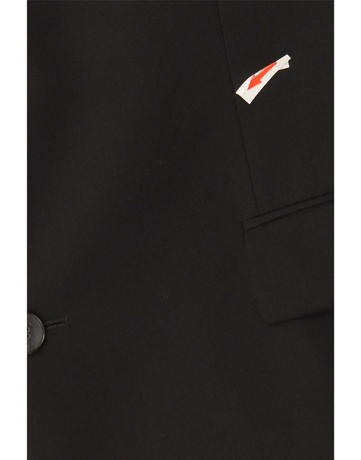 Hugo Boss Herren-Blazer mit 2 Knöpfen, EU 50, große schwarze Wolle
