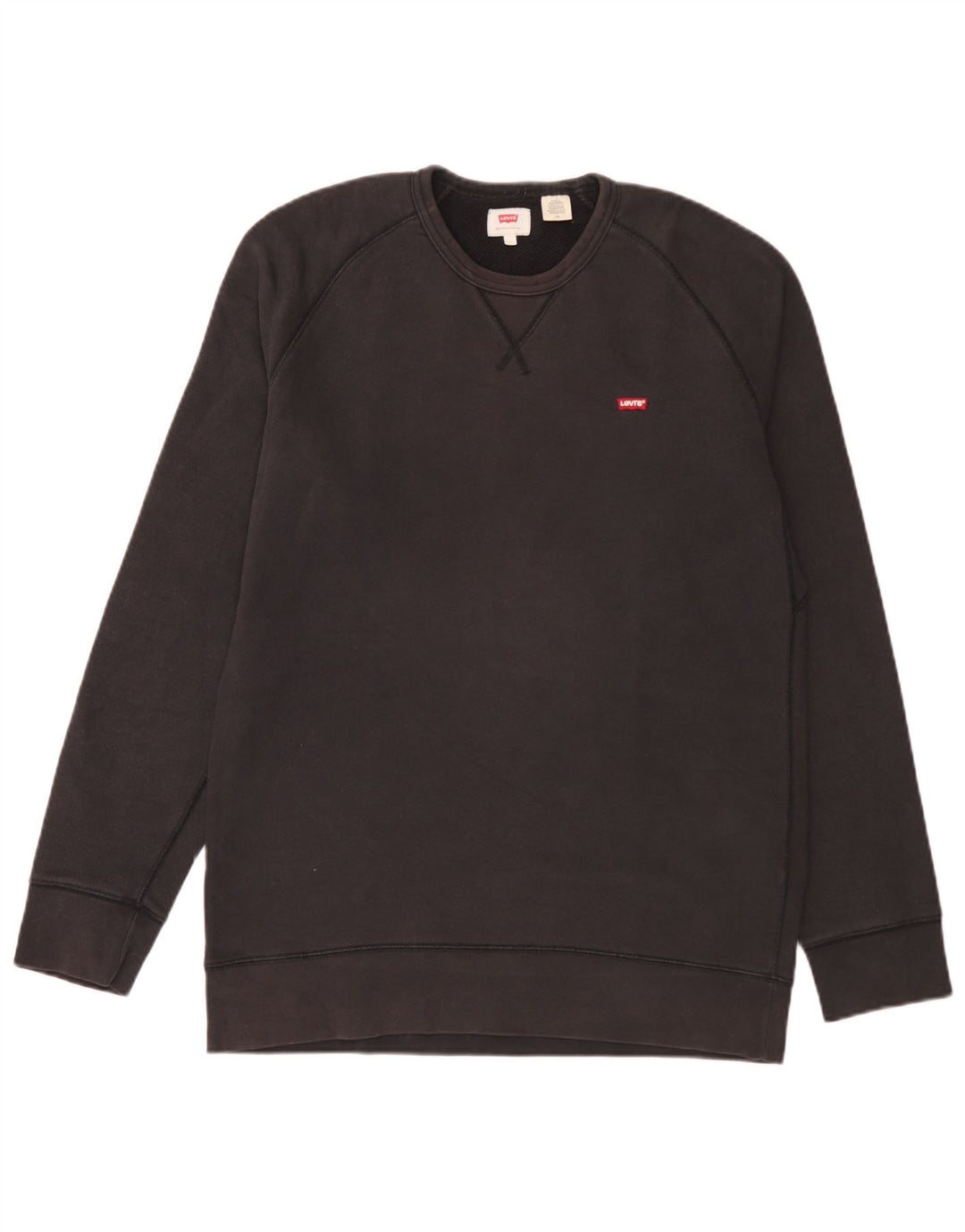 Levi's Herren-Sweatshirt-Pullover, groß, schwarze Baumwolle
