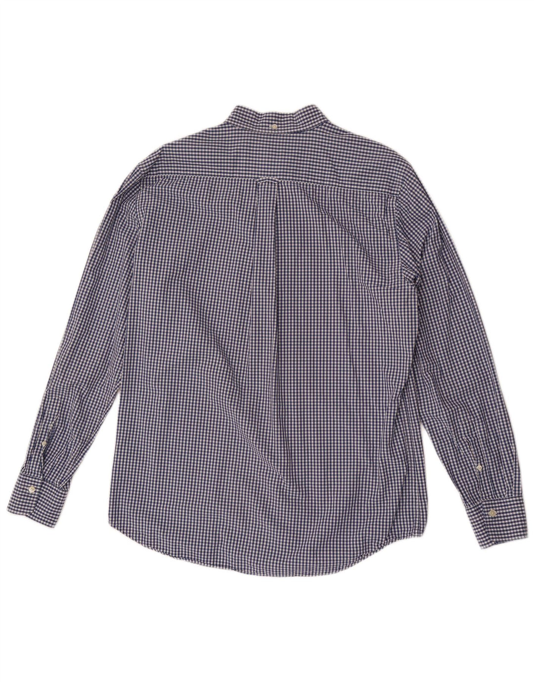 Gant Herren-Hemd mit normaler Passform, Größe 41/42, 16 1/2, großes marineblaues Gingham