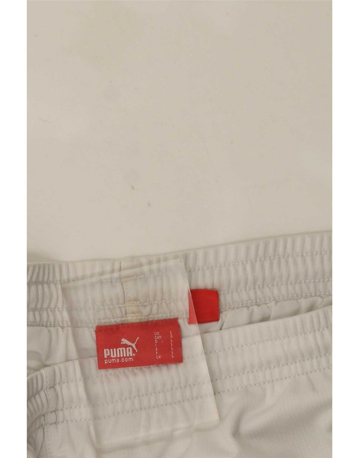 Puma Herren-Sportshorts, groß, weiß, Farbblock