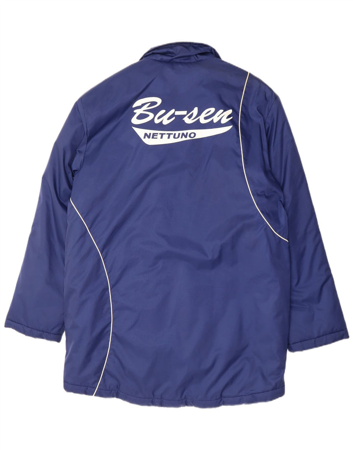 Adidas Herren Graphic Windbreaker Jacke UK 38/40 Mittelblaues Polyester