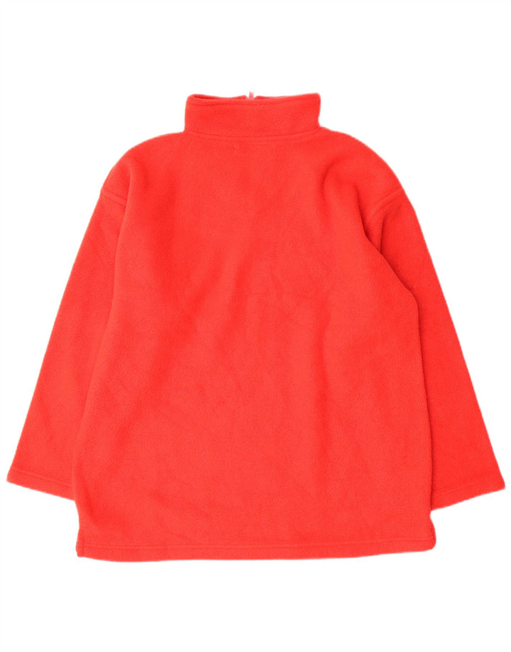 VINTAGE Jungen-Fleecepullover mit Reißverschluss am Kragen, 9–10 Jahre, Rot