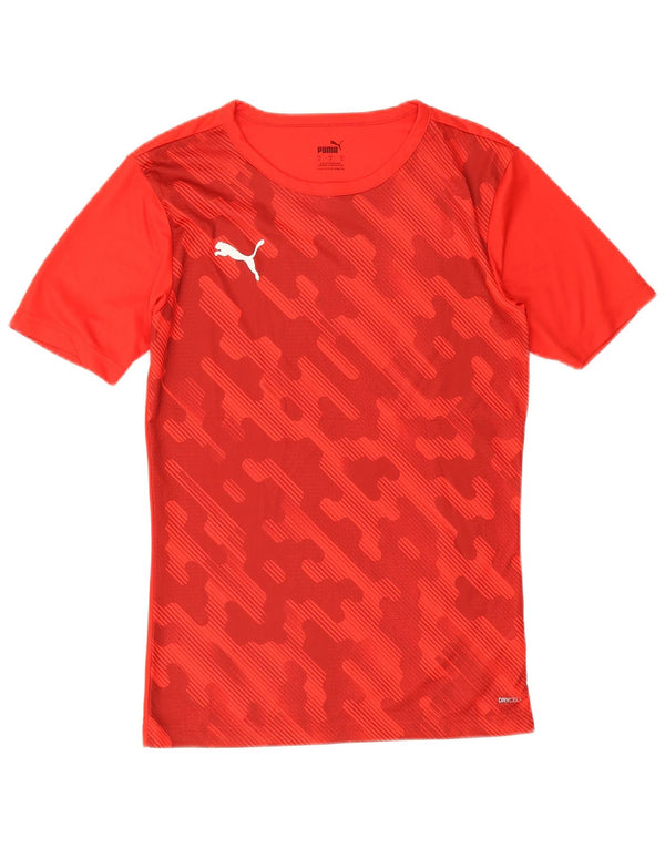 Puma Herren T-Shirt Top Small Rot Geometrisch