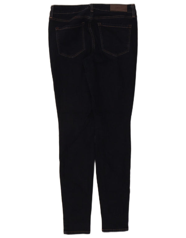 Dkny Womens Delancey Mid Rise Skinny Jeans W27 L29 Navy Blue Cotton