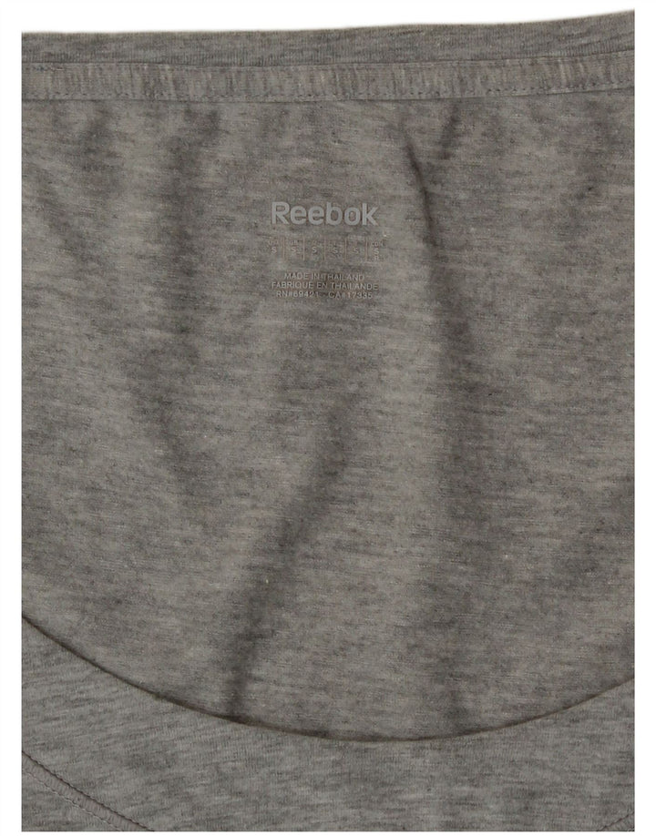 Reebok Damen T-Shirt Top UK 10 Small Grau