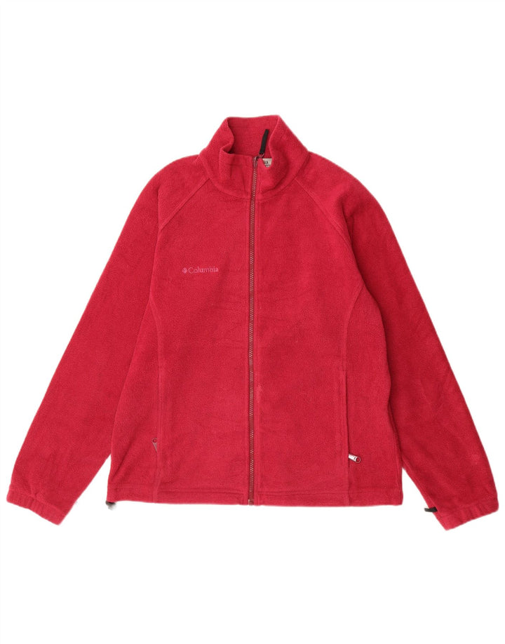 Columbia Damen Liner Fleecejacke UK 14 Mittelrotes Polyester