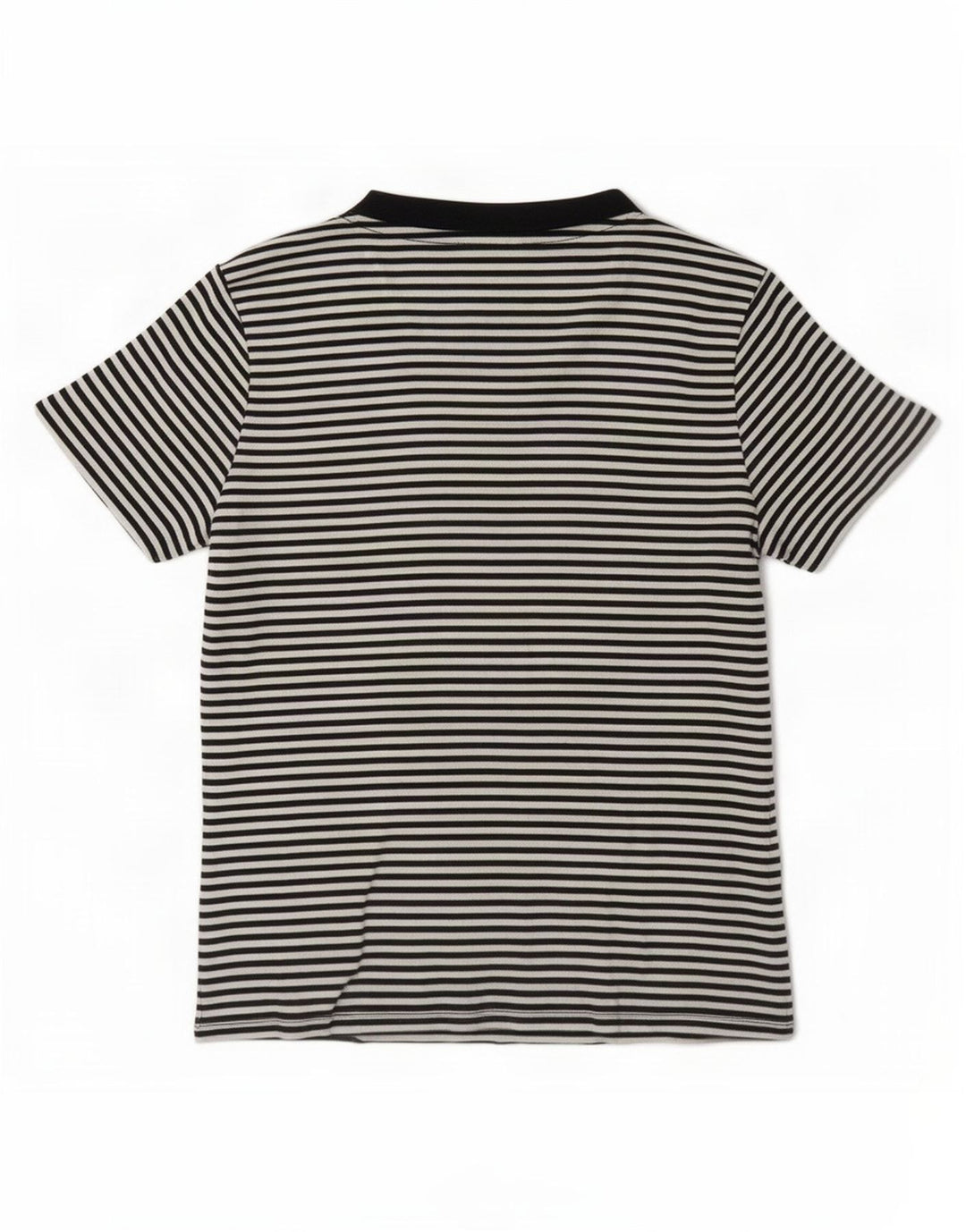 Levi's Damen T-Shirt Top UK 14 Medium Schwarz Nadelstreifen